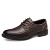 Zapatos de hombre marca Dragonfly, zapatos casuales de cuero de suela blanda, transpirables, moda de negocios, modelo nuevo, antideslizantes, cómodos, versátiles, resistentes al desgaste para hombre