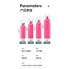 Garrafa de Água Esportiva de Boca Larga Americana com Revestimento UV Personalizada de Fábrica Copo Térmico de Boca Larga Americana Cor Ouro Rosa Copo de Água Europeu para Ciclismo