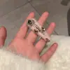 Pasador de Ganchillo de Lana Hecho a Mano DIY Orejas de Conejo Lindas Pasador Estéreo de Hierba Flor Pasador BB de Lana Hecho a Mano