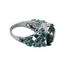 Joias da moda europeia e americana novo desejo Amazon AliExpress ebay popular anel de pedra preciosa de cristal olho de cavalo atacado