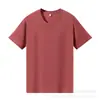 Nuevo Modelo 2025 Camiseta de Manga Corta 180g de Algodón Puro de Xinjiang para Mujer, Cuello Redondo, Corte Holgado, Color Sólido, Casual de Verano, Hombro Normal, Manga Media para Hombre