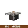 Mesa de café minimalista de piedra estilo italiano, Muebles modernos de lujo ligero para sala de estar, Sofá Lawrence de combinación cuadrada para apartamentos pequeños de alta gama