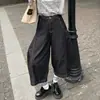 Calça Scimitar Jeans de Rua Americana para Mulheres, Novo Verão Cintura Alta Solta Emagrecimento Versátil Tendência Cropped Wide-Leg