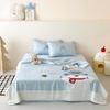 Colcha de Verão Minimalista Estilo Ins de Seda Gelo Sensação Fresca 60 Fios Lenzing Tencel para Crianças com Bordado de Apliques de Desenho Animado, Colcha Leve para Ar Condicionado