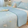 Cubrecama de terciopelo de leche de algodón puro, pieza única, con forro polar añadido para mayor grosor, sábana de cama 100% algodón, tapete de tatami, antideslizante y resistente a las manchas, apto para todas las estaciones