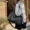 Bolso de hombro vintage de cuero suave de gran capacidad, color liso, bolso de mano casual simple con funda para trolley, adecuado para viajes, bolso cruzado para mujer