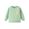 26 Moletom Redondo Doce e Fofo para Crianças Outono/Inverno com Estampas de Animais e Florais para Bebês e Crianças Pequenas, Roupas em Estoque