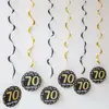 Novo Pingente Espiral Estrela de Cinco Pontas Recortada Azul Noturno Cena de Festa de Aniversário Celebração de Aniversário Decoração de Banquete de Aniversário