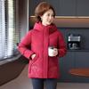 2025 Nueva Chaqueta de Invierno con Capucha para Madres Chaqueta Cálida y a Prueba de Frío Ropa Gruesa Bordada Cortavientos para Mujeres de Mediana Edad y Mayores