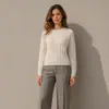 Suéter clássico de cashmere trançado para outono e inverno, de manga longa, gola redonda, pulôver, camada interna feminina, suéter de cashmere para mulheres