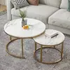 Mesa de centro, minimalista e moderna, adequada para apartamentos pequenos, design moderno e luxuoso, tamanho pequeno, ideal para quartos, pequena mesa redonda para salas de estar, e como mesa de jantar para uso doméstico
