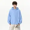 Moletom com capuz estilo americano para homens, nova coleção primavera/outono 2026, corte solto, estilo casual e descontraído, blusa/jaqueta de manga longa