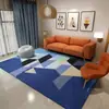 Nueva Alfombra de Piso Sala de Estar Dormitorio Lujo Ligero Alta Calidad Simple Cobertura Total Sofá Alfombra de Piso Grande Mesa de Café Limpiable Alfombra de Mesita de Noche