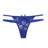Ropa Interior Transparente Sexy para Mujer Tanga de Mujer Cintura Baja Doble Cinturón Pantalones T Encaje Seductor Ropa Interior Encantadora 8040