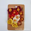 Algodón puro flor de tres pétalos ganchillo hecho a mano floral tridimensional estilo pastoral fresco y elegante accesorios accesorios de ropa venta al por mayor