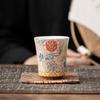 Taza de té de plata cloisonné de corte, color esmaltado, Master Cup, taza de té especial personal, taza individual, juego de té de cerámica para el hogar