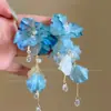 Pendientes de Flores y Enredaderas Étnicos Bohemios con Cuentas para Mujer, Pendientes de Diseño Nicho, Pendientes Estilo Resort Costero
