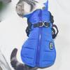 Ropa para Mascotas para Perros, Gruesa y Cálida, con Accesorio para Correa, Chaqueta Acolchada de Algodón, Arnés para Perros Pequeños y Medianos, Abrigo de Plumas para Mascotas