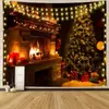 2025 Nuevo Artículo Más Vendido en Amazon Tapiz Navideño Tela Colgante de Árbol de Navidad Decoración Tela de Fondo para Dormitorio Tela de Decoración Navideña