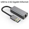 Adaptador de Red USB a 2500 Mbps RJ45 Sin Driver con Luz para Laptop y Teléfono Móvil, Personalización Transfronteriza de 2.5 Gbps