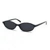 Gafas de Sol Ovaladas Vintage para Dama Ojo de Gato Chic Estilo de los 90 Ligeras Estrechas Moda Protección Solar Gafas de Sol