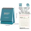 Calendário de mesa de escritório transfronteiriço do Ano do Carneiro de 27 anos, apresentando um esquema de cores Morandi moderno, um design minimalista e um grande bloco de notas quadriculado para anotações
