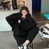 Explosiones de Celebridad de Internet Moda Casual Traje Deportivo Conjunto de Dos Piezas para Mujer Nuevo Otoño Primavera 2024 Suelto Elegante Sudadera Pantalón