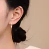 Aretes Ear Cuff de Plata de Ley S925 con Circonita en Forma de Gota de Agua y Diamante Marquise, Simples, Modernos, de Nicho, Lujo Ligero, Aros y Cierres de Oreja con Diamante en Forma de Cometa