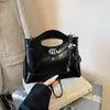 Bolsas de Mujer Transfronterizas 2025 Nuevo Estilo Textura Casual Moda Tendencia Retro Bolso de Hombro Cruzado Axila Bolso Kelly