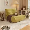 Sofá Preguiçoso Caterpillar para Sala de Estar, Adequado para Dormir e Reclinar, Sofá Individual para Varanda Quarto, Cadeira de Lazer Original Togo Celebridade da Internet