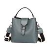Bolso Cubo de Moda Bolso de Piel Genuina para Mujer 2026 Modelo Nuevo Bolso de Mano de Piel de Vaca de Primera Capa Bolso Cruzado de Hombro Versátil 6021