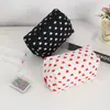 2024 Color Crema Pantalla Completa Bolsa para Bolígrafos de Corazón Bolso de Mano para Salir Tela Suave Gran Capacidad Almacenamiento Bolsa de Cosméticos