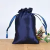 Bolsa de Presente Imitação de Seda Bolsa de Agradecimento com Cordão Armazenamento de Joias Doce Bolsa de Doces de Casamento Saco de Embalagem de Cetim