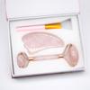 Fábrica de Origen Rodillo de Jade Dedo Tabla Gua Sha Cristal Rosa Cuerno Masaje Set Gua Sha Al por Mayor Portátil
