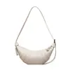 Bolso tipo croissant para mujer, nuevo modelo 2025, bolso de cintura de piel de oveja de capa superior, bolso de hombro, bolso cruzado para el pecho, bolso croissant, bolso tipo dumpling