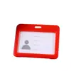 Portatarjetas de identificación horizontal transparente de doble cara, gafete de estudiante, pase de autobús, gafete de trabajo, gafete de nombre, gafete de fábrica, gafete de campus