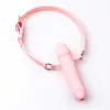 Aparelho de Boca de Silicone Treinamento Forçado Arnês de Boca Bola de Boca Gancho de Boca Gay Arnês Dispositivo de Boca Aberta Dispositivo de Água Benta Brinquedo de Escravo Canino