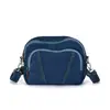 Bolsa Transversal de Jeans Lavável Mensageiro Feminina Grande Capacidade Bolsa de Ombro de Jeans Moda Personalidade Tendência Bolsa Grande de Jeans