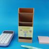 Portalápices Inclinado Lindo Papelería Estudiantil Escritorio Transparente Creativo Minimalista Gran Capacidad Alto Valor Portalápices Al Por Mayor