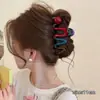 Dulce pinza de tiburón retro para cabello voluminoso, accesorio de pinza para el cabello grande, nuevo y lindo pinza de garra con moño 2026