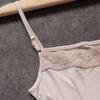 Vestido base de punto de seda con tirantes, Pijama de seda de morera para mujer, Talla grande, Camisón sexy de encaje para mujer, Verano