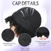 Pañuelo para la cabeza con peluca transfronteriza para damas africanas, pelo corto rizado negro, diadema de seda helada, casco de fibra química, fabricante de pelucas al por mayor
