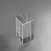 Base de Cristal K9 Cristal Artificial Cubo de Cristal de Vidrio Rectangular Se Puede Grabar con Texto o Logo en el Interior, Material Blanco en Blanco