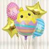 Traje de globo de Pascua de Amazon decoración de fiesta navideña globo de película de aluminio de conejo globo de papel de aluminio de huevo de pollo