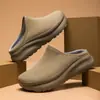 Sapatos Masculinos com Malha Respirável de Camada Dupla Grande, Sapatos Casuais, Sola Grossa Antiderrapante Macia, Bico Fechado Estilo Meia Slip-On, Em Estoque