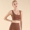 Nuevo Traje de una pieza en forma de V sin espalda con tirantes anchos para deportes Ropa interior deportiva para mujer Yoga Espalda hermosa Danza Pilates Sujetador deportivo