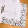 Lenço feminino lenço de algodão estampado quadrado lenço floral antigo para meninas presente de casamento