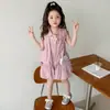 Conjunto de Verano para Niña 2026 Nuevo Estilo Coreano de Moda Conjunto de Dos Piezas con Chaleco sin Mangas y Shorts para Bebé