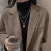 Nuevo ins Collar de Perlas para Mujer Lujo Ligero Nicho Joker Suéter Cadena Clavícula Alto Amor Colgante Mariposa Venta al por Mayor
