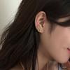 Aretes de nudo de amor de agua alcalina para mujer, aretes de lujo ligero vintage de diseño de nicho, pasador de plata de ley 925, aretes de temperamento